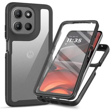Overboard Futrola za Motorola Moto G86 5G, Otporna na udarce, s folijom, crna