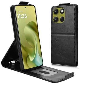 GS Preklopna futrola za Motorola Moto G86 5G, Flip, crna