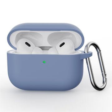 GS Silikonska futrola za AirPods Pro 3 s karabinerom, boja lavande