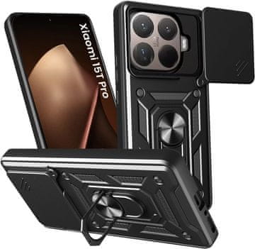 GS Oklopna futrola za Xiaomi 15T Pro, CamShield Slide, crna