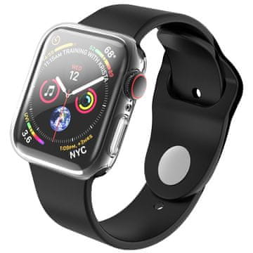 GS 2u1 futrola + zaštitna folija za ekran za Apple Watch 7/8/9 41MM, prozirna