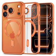 Overboard Set elektro-magSafe futrola za iPhone 17 Pro - zlatna + zaštitna folija za ekran