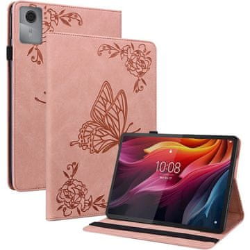GS Futrola za Lenovo Idea Tab 11" / Tab K11 11" (2. gen.), leptir, roza