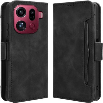 GS Preklopna futrola za Oppo Find X9 Pro, utor za karticu, crna