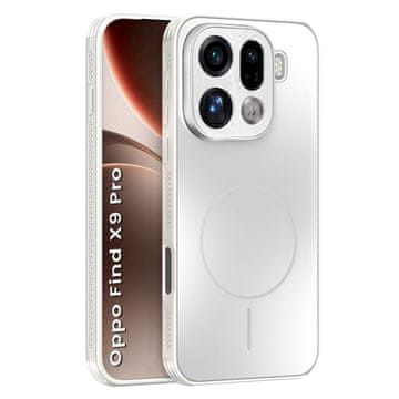 GS Zaštitna futrola za Oppo Find X9 Pro, za MagSafe, bijela