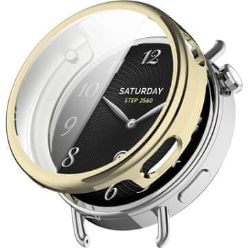 GS 2u1 futrola sa zaštitnom folijom za Xiaomi Watch S4 41mm, zlatna