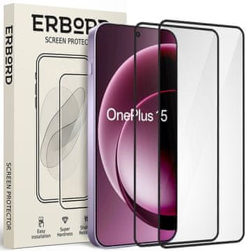 Overboard 2x kaljeno staklo za OnePlus 15R, 3D full, staklo za cijeli ekran