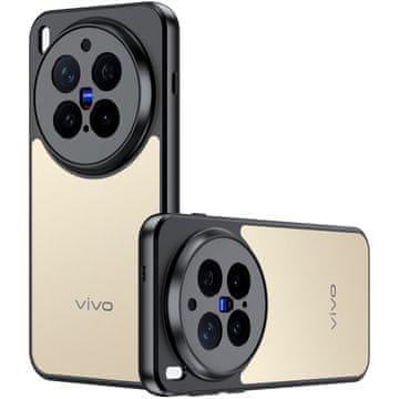 GS Futrola za Vivo X300 Pro, Fusion Hybrid, prozirna s crnim okvirom