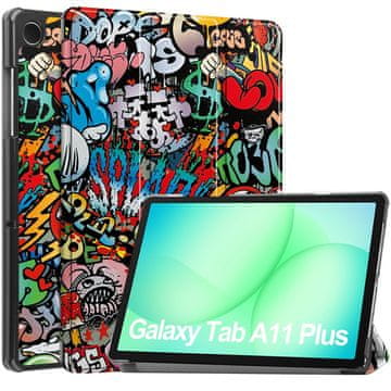 GS Futrola za Samsung Galaxy Tab A11+/A9+, Smartcase, Graffiti