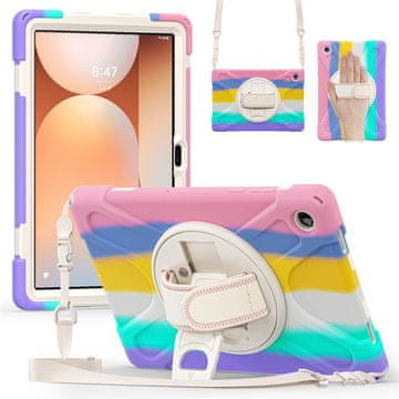 GS Oklopna futrola za Samsung Galaxy Tab A11+, sa stalkom i remenom za rame - višebojna