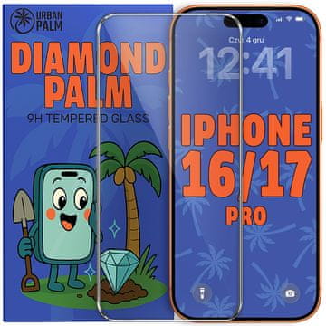 Kaljeno staklo Diamond Palm za iPhone 17 Pro / 17 / 16 Pro