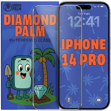 Kaljeno staklo Diamond Palm za iPhone 14 Pro