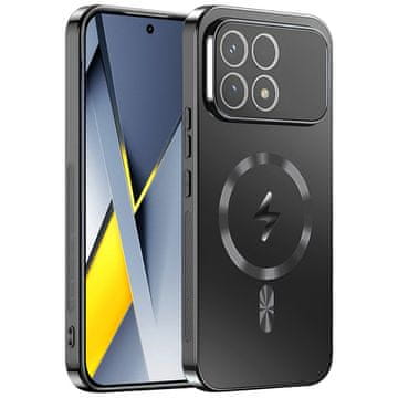 GS Zaštitna futrola za Xiaomi Poco F8 Pro, za MagSafe, crna