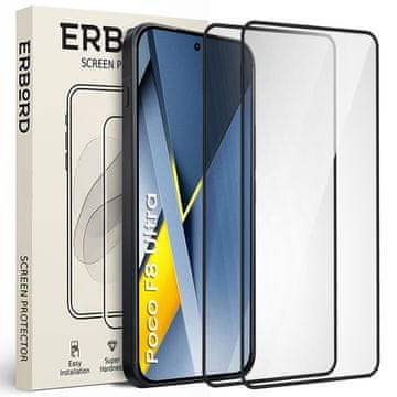 Overboard 2x kaljeno staklo za Xiaomi Poco F8 Ultra, 3D full, staklo za cijeli ekran