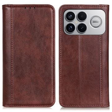 GS Preklopna futrola za Xiaomi Poco F8 Ultra, koža, smeđa