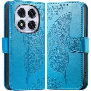 GS Preklopna futrola za Xiaomi Redmi Note 15 Pro Plus 5G / Poco M8 Pro 5G, leptir, plava