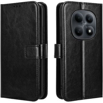GS Preklopna futrola za Xiaomi Redmi Note 15 5G / Poco M8 5G, novčanik Crazy Horse, crna