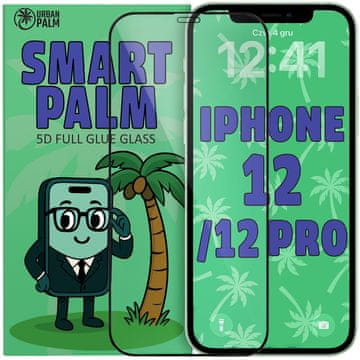 5D Full Glue Smart Palm kaljeno staklo za iPhone 12/12 Pro