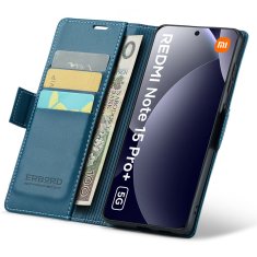 Overboard Futrola za Xiaomi Redmi Note 15 Pro Plus 5G / Poco M8 Pro 5G, sjajna liči, novčanik s preklopom, plava