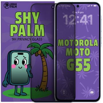 Kaljeno staklo Shy Palm za privatnost za Motorola Moto G55 5G