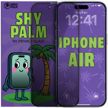 Kaljeno staklo Shy Palm za privatnost za iPhone Air