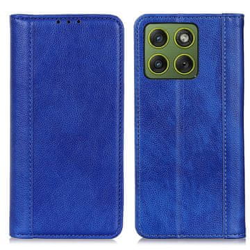 GS Motorola Edge 70 preklopna futrola, koža, plava