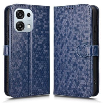 GS Oppo A6 Pro 5G preklopna futrola, novčanik u obliku romboidnog uzorka, plava