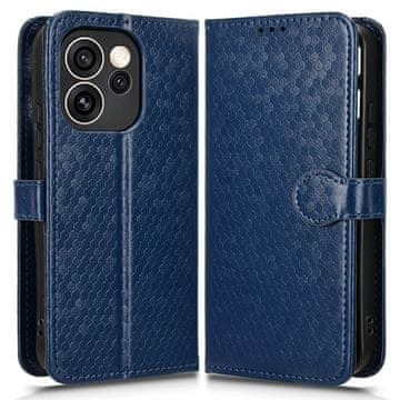 GS Oppo Reno 15 Pro preklopna futrola, novčanik u obliku romboidnog uzorka, plava