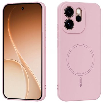 GS Silikonska maskica za Oppo Reno 15 Pro, Lite, za MagSafe, roza