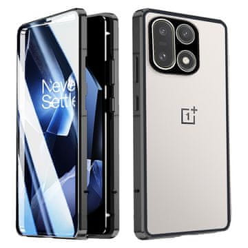 GS Futrola za OnePlus 15 5G, magnetsko dvostruko staklo, crna