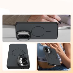 Overboard Samsung Galaxy A57 5G Skin-touch maska sa stalkom, MagSafe, crna