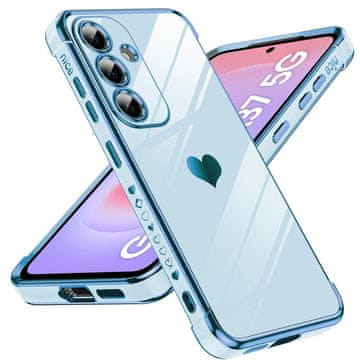 GS Maska za Samsung Galaxy A37 5G, Elektro srce, plava