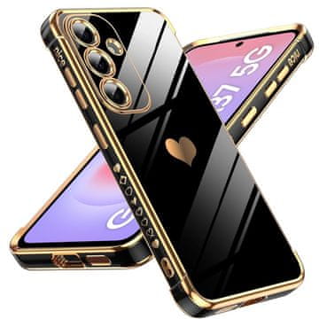 GS Maska za Samsung Galaxy A37 5G, Elektro srce, crna