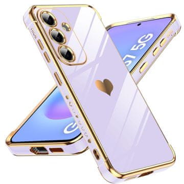 GS Maska za Samsung Galaxy A57 5G, Elektro srce, ljubičasta