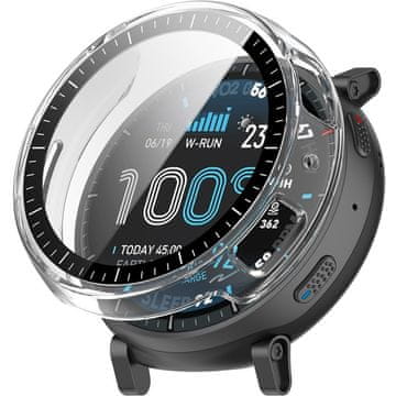 GS 2u1 Futrola + Kaljeno Staklo za Amazfit Active Max, Prozirna