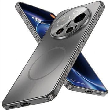 GS Zaštitna futrola za Xiaomi 17 Ultra 5G, za MagSafe, titanijsko siva