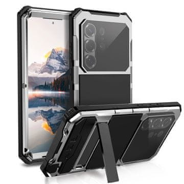 JUST Oklopna futrola za Samsung Galaxy S26 Ultra, , sa staklenom zaštitom kamere, srebrna