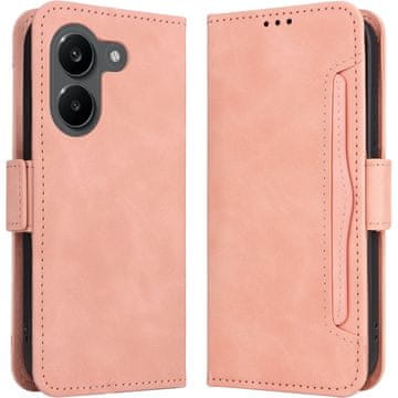 GS Preklopna futrola za Xiaomi Poco X8 Pro, utor za karticu, roza