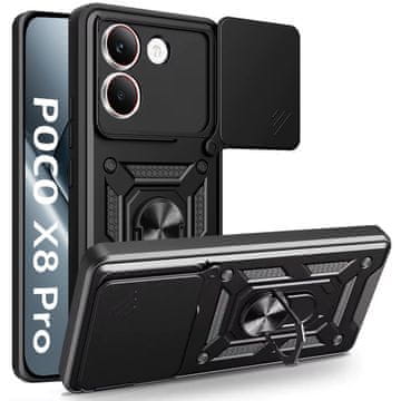 GS Oklopna futrola za Xiaomi Poco X8 Pro, CamShield Slide, crna