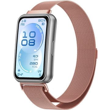 GS Milanska narukvica za Huawei Band 11 / 11 Pro, roza