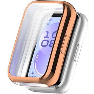 GS 2-u-1 futrola sa zaštitnom folijom za Huawei Band 11, ružičasto zlatna