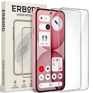 Overboard 2x Kaljeno staklo za Nothing telefon (4a), 9H tvrdo staklo, staklo
