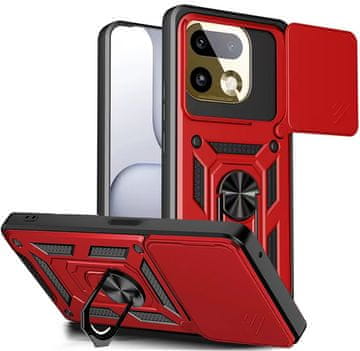 GS Realme 16 Pro Plus Armor maska, CamShield slide, crvena