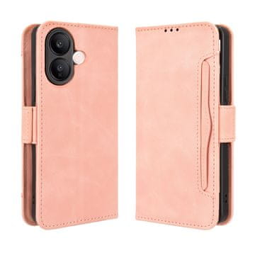GS Preklopna futrola za Vivo V60 Lite 5G, utor za karticu, ružičasta