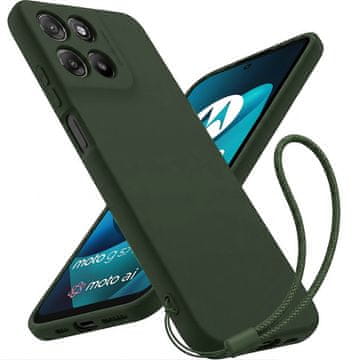 GS Silikonska maskica za Motorola Moto G57 Power, za MagSafe, otporna na udarce, zelena
