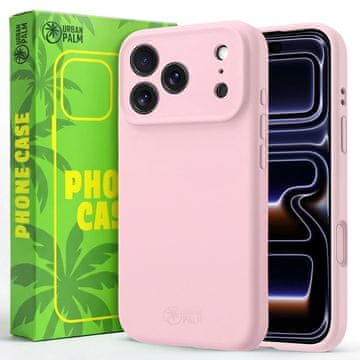 Silikonska maska iPhone 17 Pro Max za MagSafe, puderasto roza