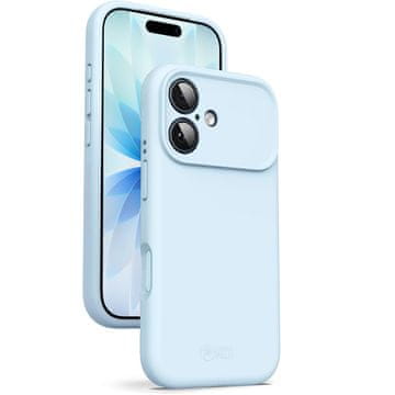 silikonska maskica za iPhone 17 s MagSafeom, golublje plava