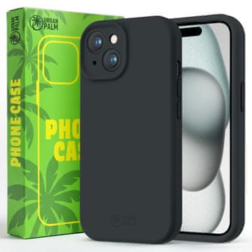maskica za iPhone 15, silikonska, otporna na MagSafe, tamnocrna