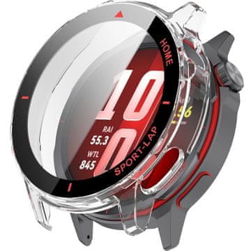 GS 2u1 futrola + kaljeno staklo za Huawei Watch GT Runner 2, prozirna/crvena