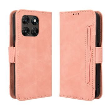 GS Preklopna futrola za Motorola Moto G77 / G67, utor za karticu, ružičasta